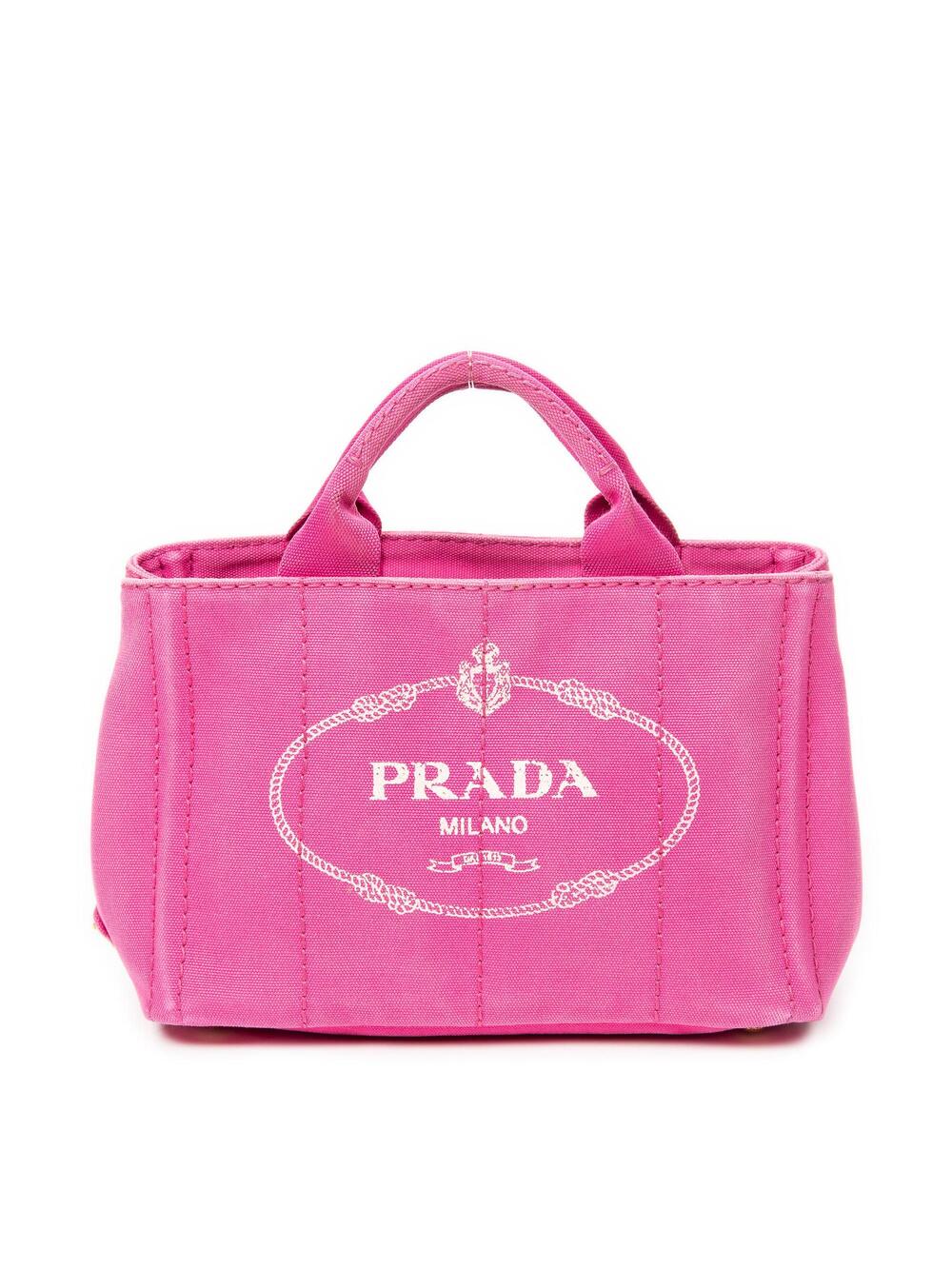 Prada Canapa Convertible Tote Canvas #287127P58B
